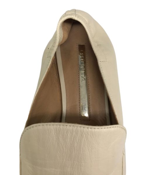 Brenta（ブレンタ）Brenta (ブレンタ) フラットスリッポン ベージュ サイズ:36の古着・服飾アイテム