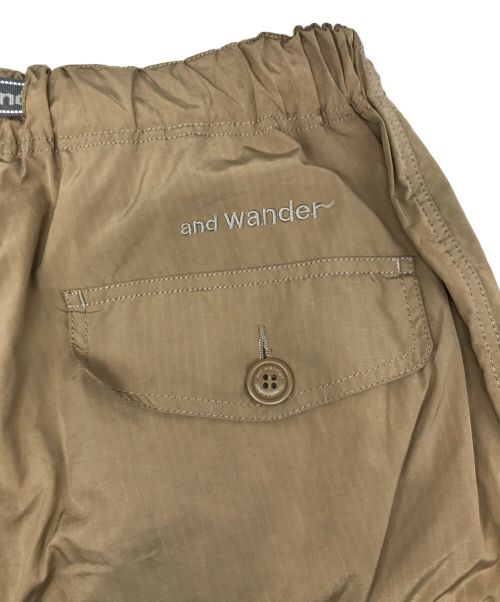 and wander（アンドワンダー）and wander (アンドワンダー) Oversized Cargo Pants/オーバーサイズカーゴパンツ ブラウン サイズ:Lの古着・服飾アイテム