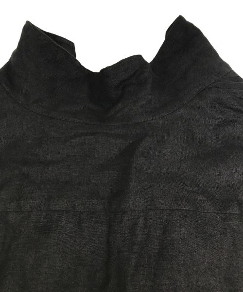 COMOLI（コモリ）COMOLI (コモリ) カナパ スキッパー半袖シャツ ブラック サイズ:3の古着・服飾アイテム