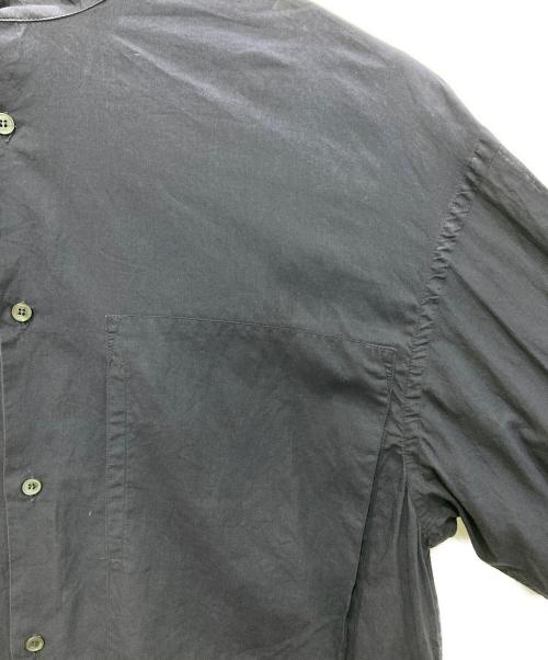 E.TAUTZ（イートーツ）E.TAUTZ (イートーツ) バンドカラーシャツ ネイビー サイズ:XSの古着・服飾アイテム