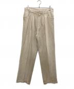 FARAHファーラー）の古着「Two Tuck Wide Tapered Pants」｜ベージュ