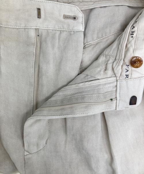 FARAH（ファーラー）FARAH (ファーラー) Two Tuck Wide Tapered Pants ベージュ サイズ:30の古着・服飾アイテム