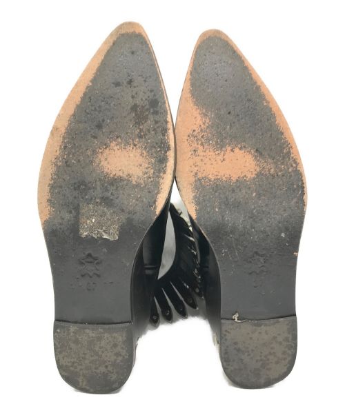 TOGA PULLA（トーガ プルラ）TOGA PULLA (トーガ プルラ) 装飾サイドゴアブーツ ブラック サイズ:37の古着・服飾アイテム