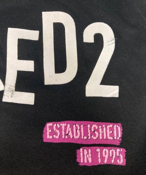 DSQUARED2（ディースクエアード）DSQUARED2 (ディースクエアード) ロゴプリントTシャツ ブラック サイズ:XSの古着・服飾アイテム