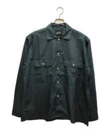 GOLDWIN（ゴールドウイン）の古着「ダブルポケットオープンカラーシャツ」｜グリーン