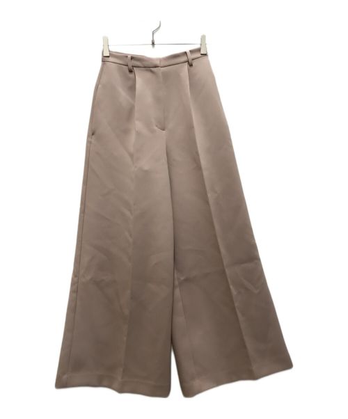 Snidel（スナイデル）Snidel (スナイデル) ペプラムベアトップ&パンツセット ベージュの古着・服飾アイテム
