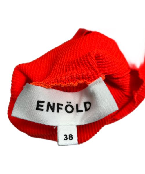 ENFOLD（エンフォルド）ENFOLD (エンフォルド) HIGH－NECK PULLOVER/ハイネックプルオーバー レッド サイズ:38の古着・服飾アイテム