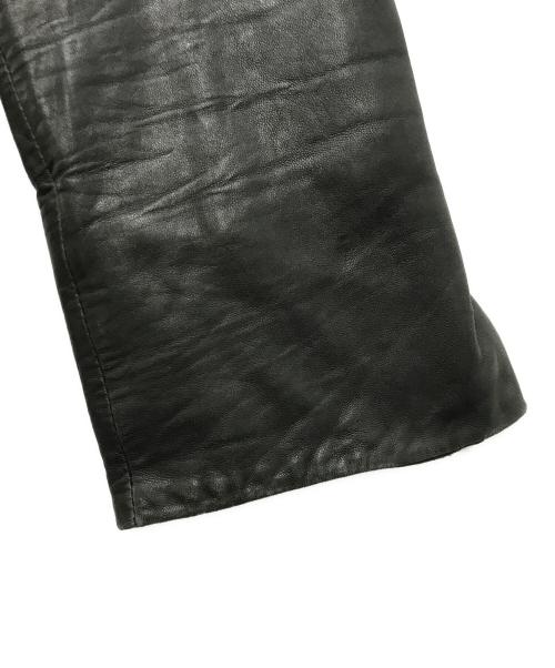 acanthus（アカンサス）acanthus (アカンサス) レザーテーラードジャケット ダークブラウン サイズ:-の古着・服飾アイテム