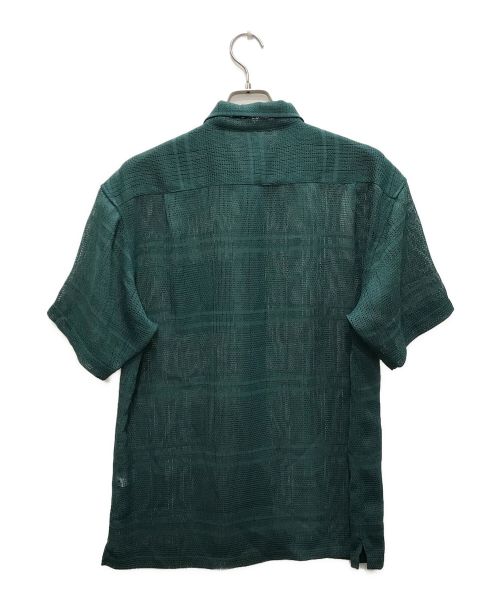 SUPREME（シュプリーム）SUPREME (シュプリーム) Mesh Stripe S/S Shirt/メッシュストライプシャツ グリーン サイズ:Lの古着・服飾アイテム