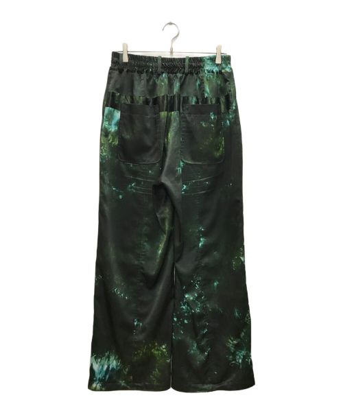 SUBLATIONS（サブレーションズ）SUBLATIONS (サブレーションズ) グラフィックプリントイージーパンツ グリーン サイズ:２の古着・服飾アイテム