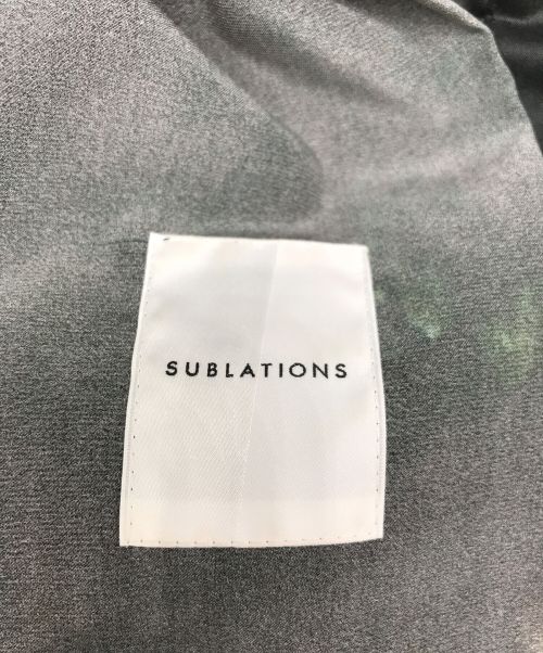SUBLATIONS（サブレーションズ）SUBLATIONS (サブレーションズ) グラフィックプリントイージーパンツ グリーン サイズ:２の古着・服飾アイテム