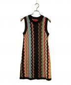 missoniミッソーニ）の古着「ジオメトリック柄ワンピース」｜マルチカラー