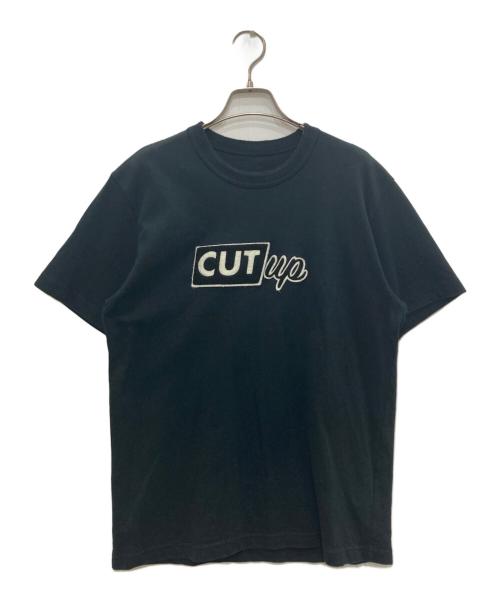 sacai（サカイ）sacai (サカイ) ’Cut up’ Embroidery T-SHIRT/カットアップ エンブロイダリー ティーシャツ ブラック サイズ:1の古着・服飾アイテム