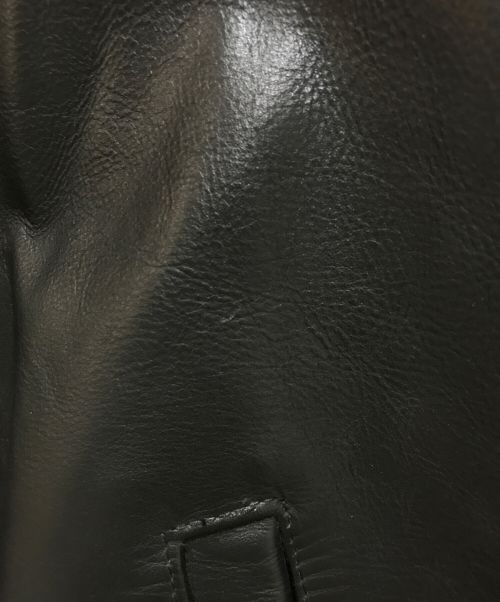 VANSON（バンソン）VANSON (バンソン) シングルライダースジャケット ブラック サイズ:32の古着・服飾アイテム