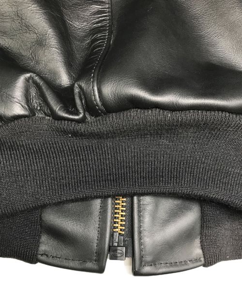 VANSON（バンソン）VANSON (バンソン) シングルライダースジャケット ブラック サイズ:32の古着・服飾アイテム