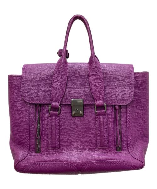 3.1 phillip lim（スリーワンフィリップリム）3.1 phillip lim (スリーワンフィリップリム) サッチェルショルダーバッグ パープルの古着・服飾アイテム