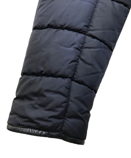 HERNO（ヘルノ）HERNO (ヘルノ) フーデットムートンダウンブルゾン ネイビー サイズ:46の古着・服飾アイテム