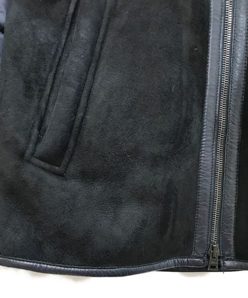 HERNO（ヘルノ）HERNO (ヘルノ) フーデットムートンダウンブルゾン ネイビー サイズ:46の古着・服飾アイテム