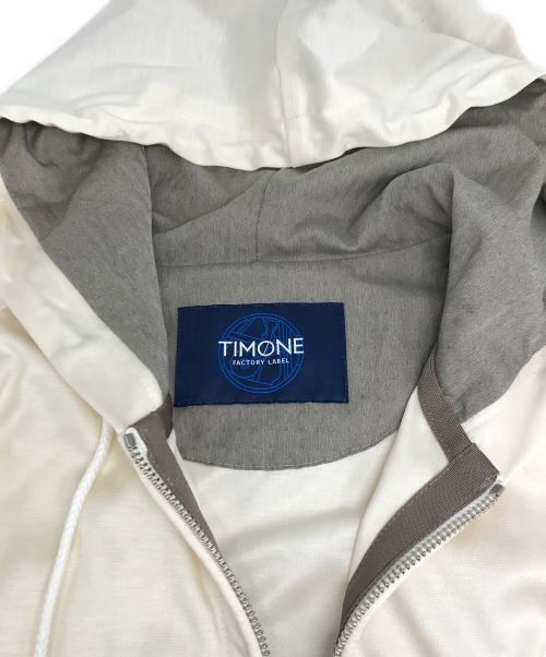 timone（ティモーネ）timone (ティモーネ) ジップパーカー ホワイト サイズ:46の古着・服飾アイテム