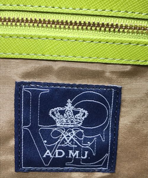 A.D.M.J.（エーディーエムジェイ）A.D.M.J. (エーディーエムジェイ) リバティソフト 撥水 バケットショルダーバッグ ネイビーの古着・服飾アイテム