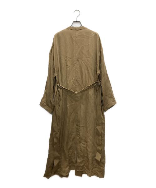 N.O.R.C（ノーク）N.O.R.C (ノーク) ノーカラーコート ベージュ サイズ:2の古着・服飾アイテム
