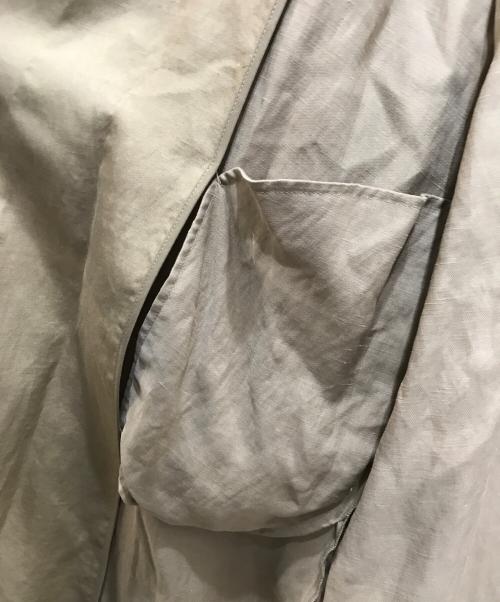 N.O.R.C（ノーク）N.O.R.C (ノーク) ノーカラーコート ベージュ サイズ:2の古着・服飾アイテム