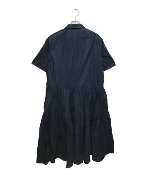 CECILIE BAHNSEN（セシリーバンセン）CECILIE BAHNSEN (セシリーバンセン) PRIMROSEフレアシャツワンピース/プリムローズフレアシャツワンピース ネイビー サイズ:UK6/US2の古着・服飾アイテム