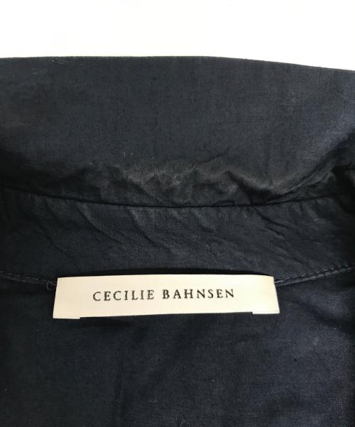 CECILIE BAHNSEN（セシリーバンセン）CECILIE BAHNSEN (セシリーバンセン) PRIMROSEフレアシャツワンピース/プリムローズフレアシャツワンピース ネイビー サイズ:UK6/US2の古着・服飾アイテム