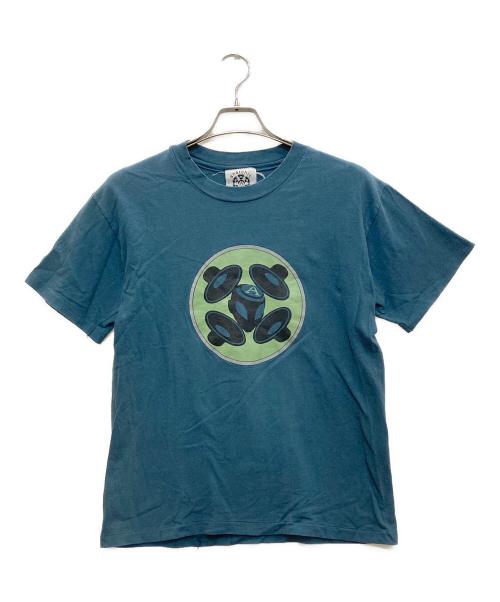 ANARCHIC ADJUSTMENT（アナーキック・アジャストメント）ANARCHIC ADJUSTMENT (アナ-キックアジャストメント) Tシャツ ブルー サイズ:表記無の古着・服飾アイテム