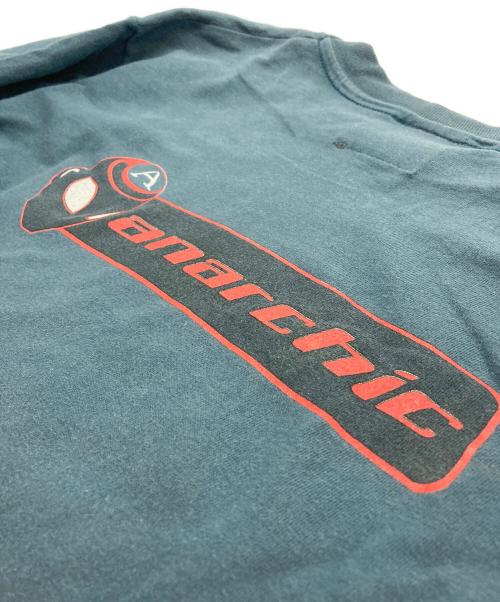 ANARCHIC ADJUSTMENT（アナーキック・アジャストメント）ANARCHIC ADJUSTMENT (アナ-キックアジャストメント) Tシャツ ブルー サイズ:表記無の古着・服飾アイテム