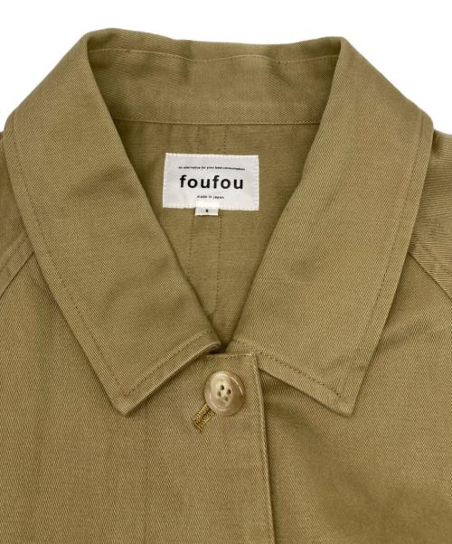 foufou（フーフー ザドレス）foufou (フーフー) ステンカラーコート ベージュ サイズ:Ｓの古着・服飾アイテム