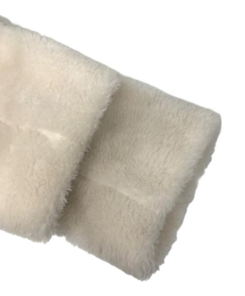 Snidel（スナイデル）Snidel (スナイデル) ボアショートジャケットコート ホワイトの古着・服飾アイテム