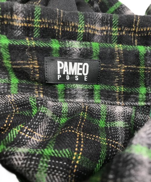 PAMEO POSE（パメオポーズ）PAMEO POSE (パメオポーズ) AISANCE SHIRTS COAT/エゾンスシャツコート マルチカラー サイズ:Fの古着・服飾アイテム