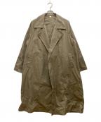 MUSE de Deuxieme Classeミューズ ドゥーズィエム クラス）の古着「HIGHPOP TRENCH COAT/ハイポップ トレンチコート」｜ブラウン