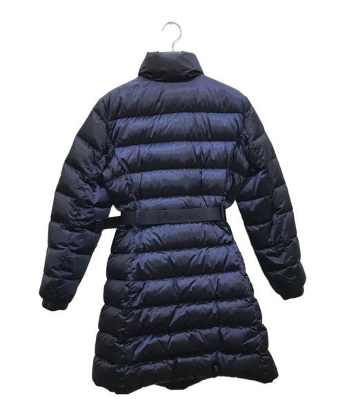 PRADA（プラダ）PRADA (プラダ) シャイニーダウンコート/29G150 ネイビー サイズ:38の古着・服飾アイテム