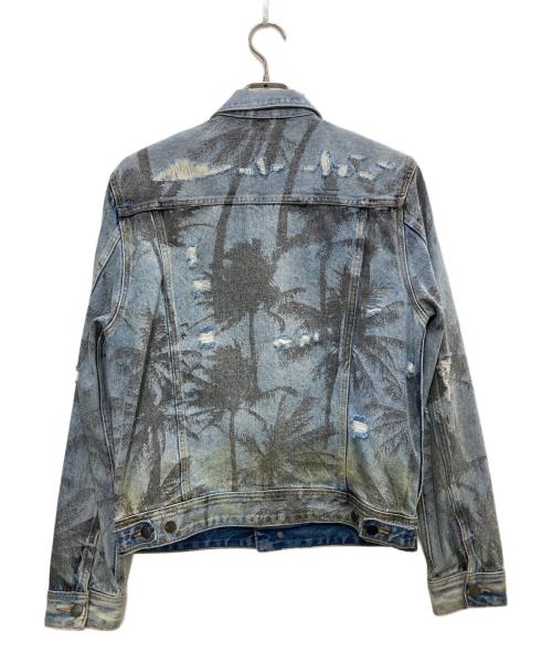 GUESS（ゲス）GUESS (ゲス) ダメージ加工デニムジャケット インディゴ サイズ:Ｍの古着・服飾アイテム