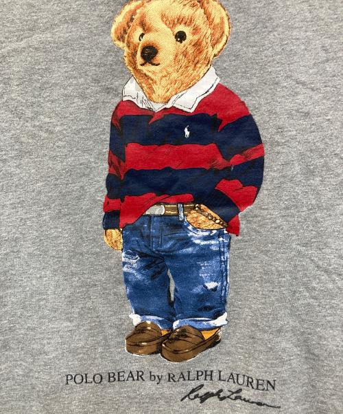 POLO RALPH LAUREN（ポロ・ラルフローレン）POLO RALPH LAUREN (ポロ・ラルフローレン) ポロベアプリントTシャツ グレー サイズ:Ⅿの古着・服飾アイテム