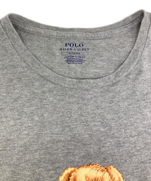 POLO RALPH LAUREN（ポロ・ラルフローレン）POLO RALPH LAUREN (ポロ・ラルフローレン) ポロベアプリントTシャツ グレー サイズ:Ⅿの古着・服飾アイテム