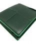 中古・古着 BOTTEGA VENETA (ボッテガベネタ) イントレチャート2つ折り財布 グリーン：36000円