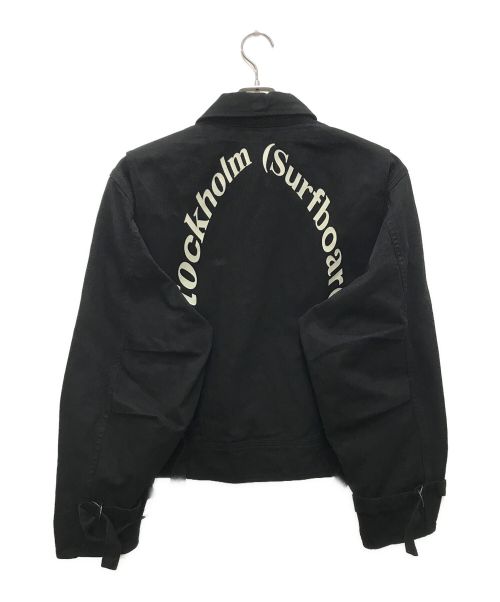 Stockholm Surfboard Club（ストックホルム サーフボード クラブ）Stockholm Surfboard Club (ストックホルム サーフボード クラブ) Work Jacket/ワークジャケット ブラック サイズ:Ｌの古着・服飾アイテム