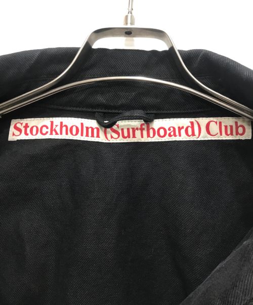 Stockholm Surfboard Club（ストックホルム サーフボード クラブ）Stockholm Surfboard Club (ストックホルム サーフボード クラブ) Work Jacket/ワークジャケット ブラック サイズ:Ｌの古着・服飾アイテム