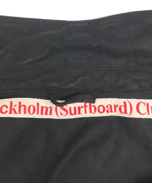 Stockholm Surfboard Club（ストックホルム サーフボード クラブ）Stockholm Surfboard Club (ストックホルム サーフボード クラブ) Work Jacket/ワークジャケット ブラック サイズ:Ｌの古着・服飾アイテム