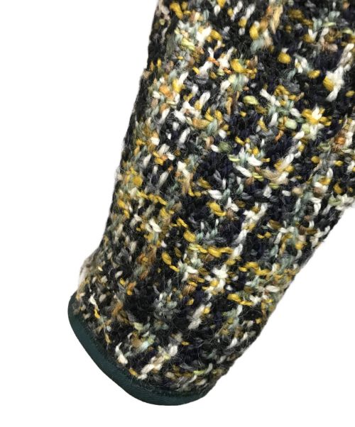 PRADA（プラダ）PRADA (プラダ) ツイードコート グリーン×イエロー サイズ:記載なしの古着・服飾アイテム