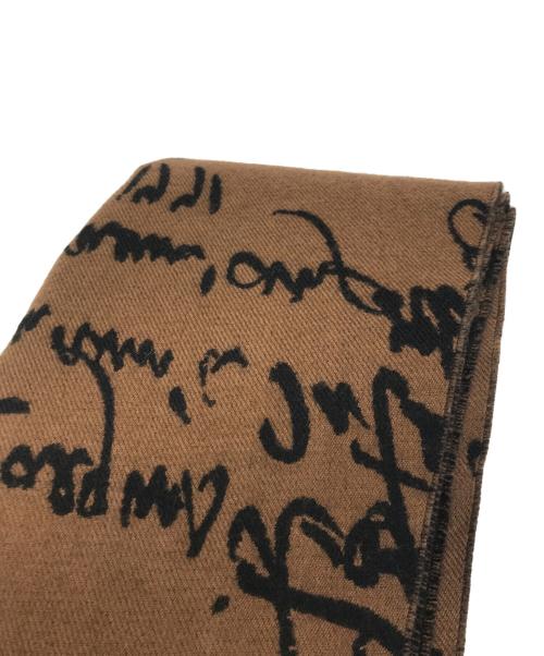 Berluti（ベルルッティ）Berluti (ベルルッティ) カリグラフィウールストール ブラウン×ブラックの古着・服飾アイテム