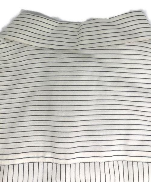 icB（アイシービー）icB (アイシービー) 【洗える】CRySiタイプライター ロングシャツ ホワイト サイズ:4 未使用品の古着・服飾アイテム