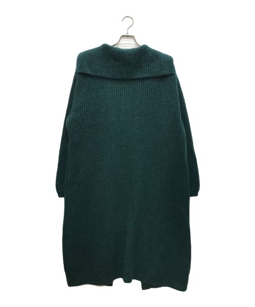 ne quittez pas（ヌキテパ）ne quittez pas (ヌキテパ) モヘヤ混ロングカーディガン グリーン サイズ:表記無の古着・服飾アイテム