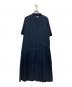 SUMISTYLE（スミスタイル）の古着「斜めプリーツワンピース」｜ネイビー