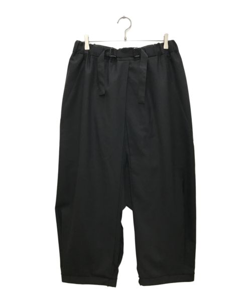 GROUND Y（グラウンドワイ）GROUND Y (グラウンドワイ) Hakama Pants TypeⅡ Gaberdine/ハカマパンツ/袴パンツ ブラック サイズ:3の古着・服飾アイテム