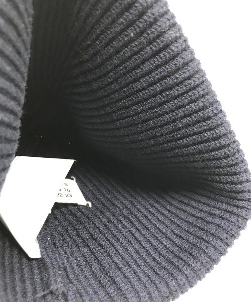 Maison Margiela（メゾンマルジェラ）Maison Margiela (メゾンマルジェラ) 4ステッチ リブニットキャップ ネイビーの古着・服飾アイテム