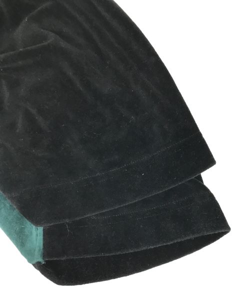 Vivienne Westwood man（ヴィヴィアン ウェストウッド マン）Vivienne Westwood man (ヴィヴィアン ウェストウッド マン) 2トーンベロア ニューステファントラウザーパンツ グリーン×ブラック サイズ:46の古着・服飾アイテム